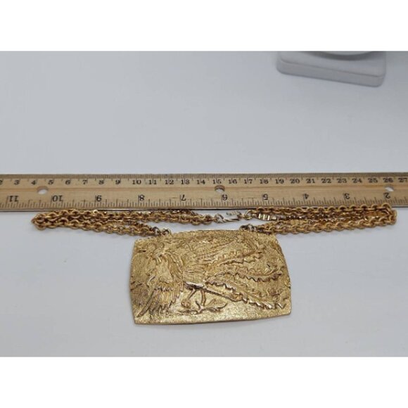 Napier Bird of paradise necklace Art nouveau peacock statement necklace Book - Picture 8 of 9